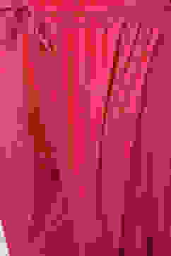 Fuschia Cotton Layered Kurta Churidar Suit Set image number 3