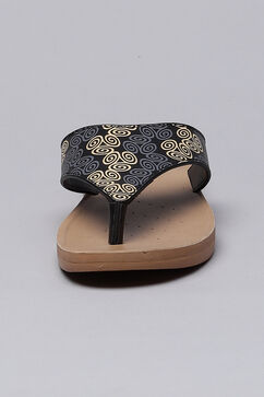 Black Pu Formal Flats image number 4