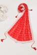 Red Cotton Printed Scarf image number 4