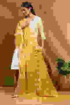 Yellow Yarn-Dyed Festive Dupatta image number 0