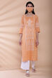Sea Green Chikankari Embroidered Kurta image number 5