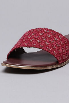 Burgandy Formal Flats image number 1