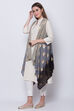 Natural Cotton Flax Straight Solid Kurta image number 4