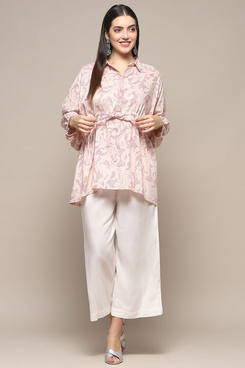 Dull Rose Rayon Straight Kurti image number 0