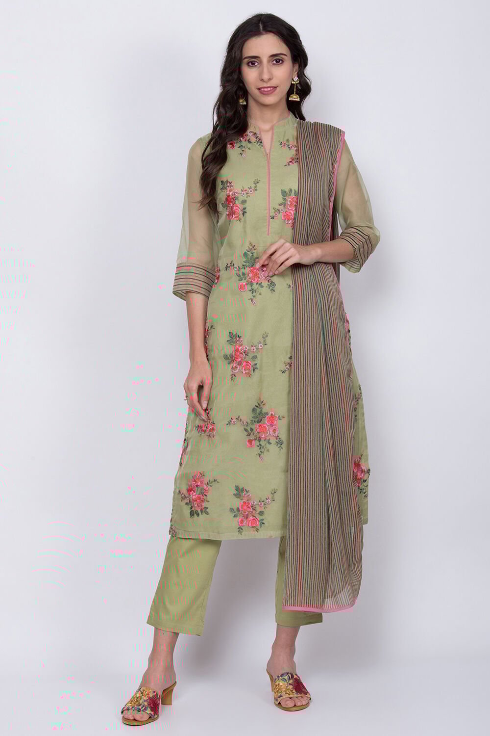 Biba olive green suit shop
