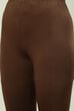 Camel Cotton Blend Solid Churidar image number 1