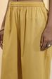 Yellow Silk Chanderi Straight Suit Set image number 2