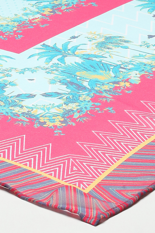 Pink Rayon Straight Kurta Cross Yoke Salwar Suit Set image number 3