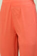 Mustard Art Silk Straight Kurta Slim Pants Suit Set image number 2