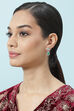 Green Brass Earrings image number 3