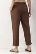 Brown Cotton Slim Pant image number 5