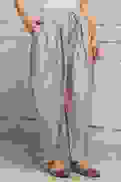 Beige Polyester Salwar Pants image number 3