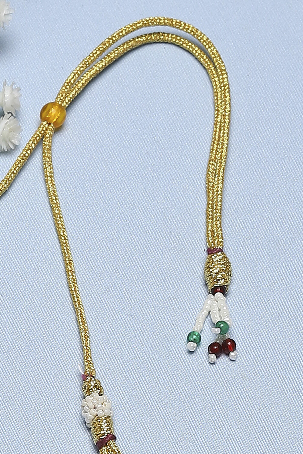 Pink-Green Brass Drop & Danglers image number 5