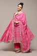 Fuschia Straight Kurta Palazzo Suit Set image number 0