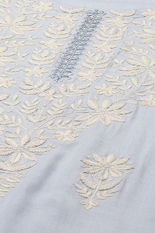 Pastel Pink Rayon Unstitched Suit set image number 2