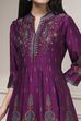 Green Printed Anarkali Suit Set image number 1