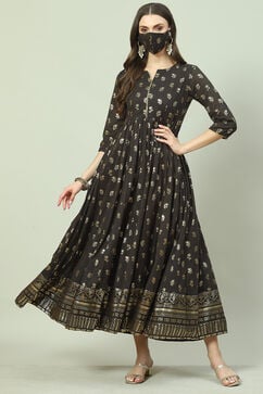 Charcoal Cotton Dress image number 5