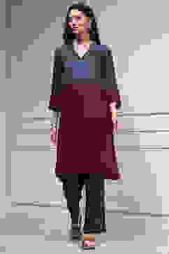 Teal Viscose Rayon Straight Printed Kurta Pants Set image number 6