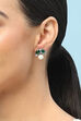 Green Brass earrings image number 1