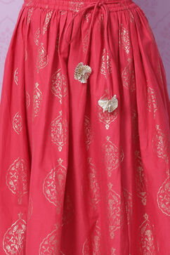 Berry Red Viscose Lehenga Set image number 2