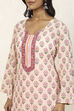 Pink Cotton Printed Unstitched Suit Set image number 2