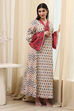 Off White Cotton A Line Fusion Wear image number 5