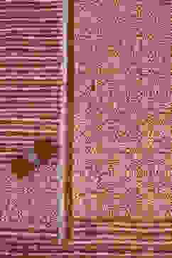 Rust Silk Blend Printed Unstitched Suit Set image number 1