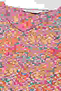 Fuschia Cotton Layered Kurta Churidar Suit Set image number 1