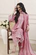 Pink Cotton Straight Suit Set image number 0