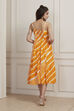 Yellow Cotton Tiered Dress image number 3