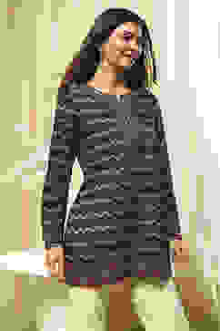 Black Printed Straight Short Kurta image number 4