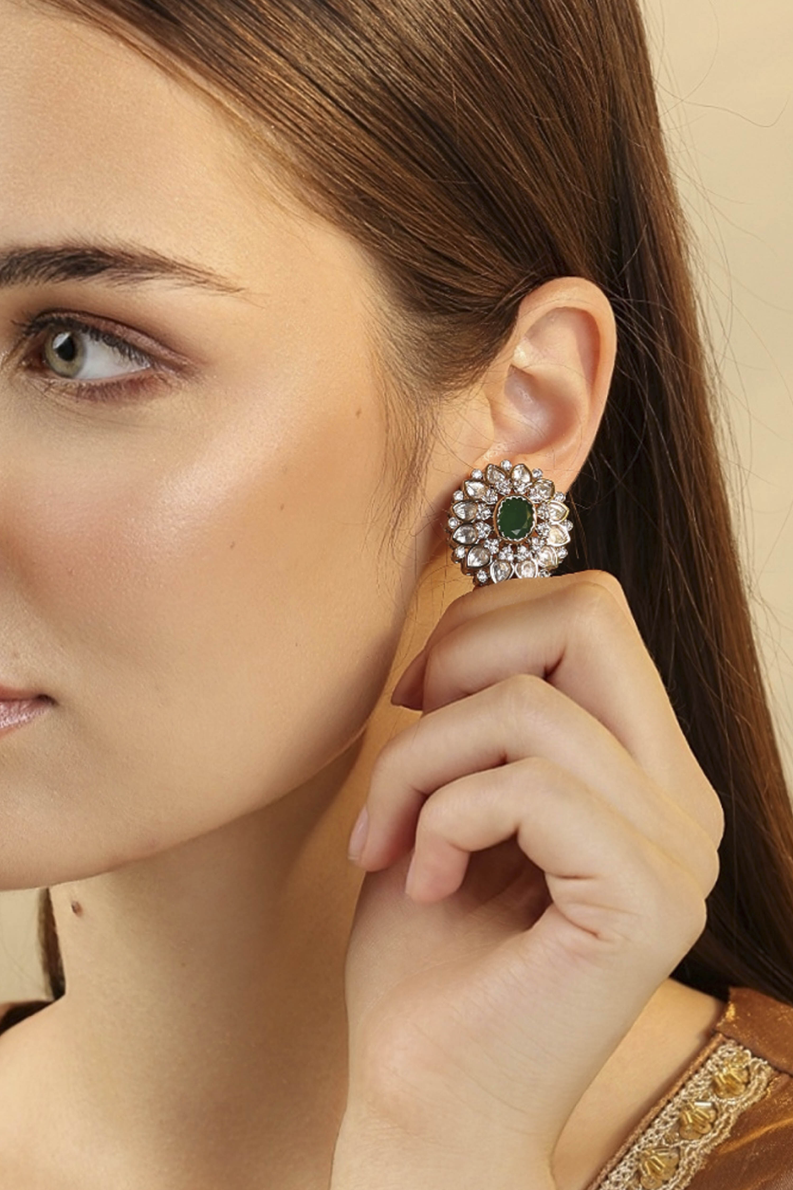 Green Brass Studs image number 1
