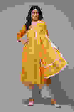 Mango Modal A-Line Kurta Palazzo Suit Set image number 0