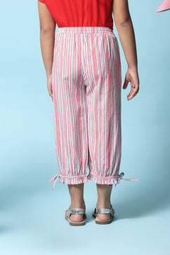 Off White Cotton Pants image number 4