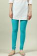 Camel Cotton Blend Solid Churidar image number 3