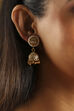 Gold Stone Earrings image number 1
