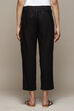 Black Cotton Slim Pant image number 4