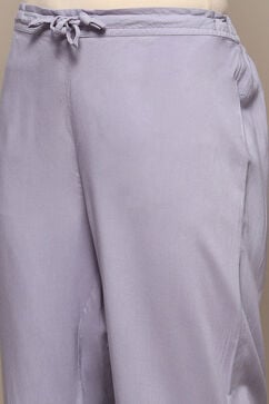 Powder Blue Rayon A-Line Suit Set image number 2