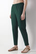 Blue Cotton Slim Pants image number 2