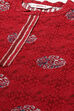 Rust & Indigo Rayon Straight Kurta Palazzo Suit Set image number 1