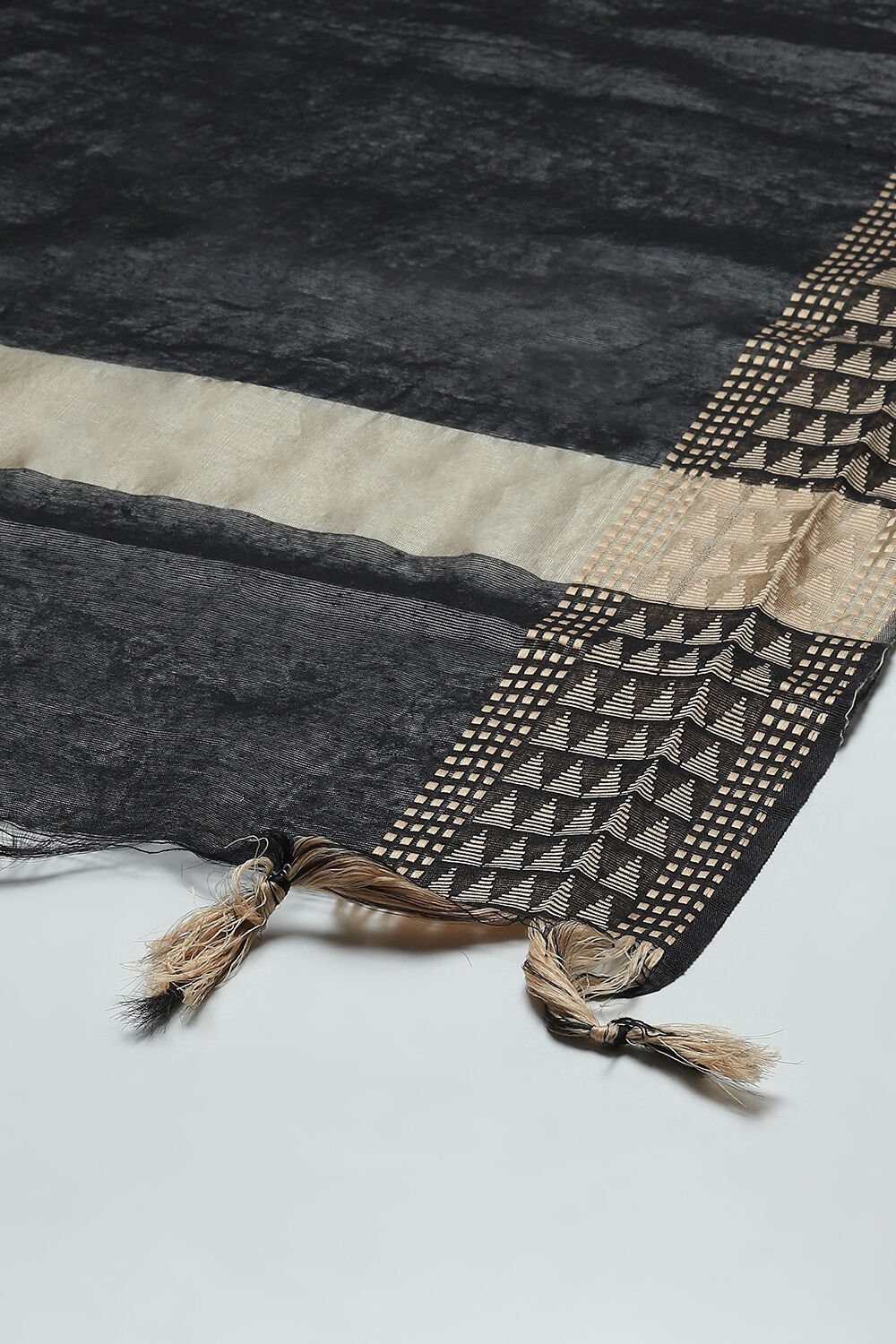 Peach Cotton Unstitched Suit Set image number 3