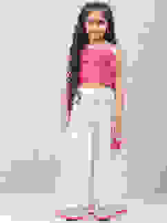 Peach Art Silk Layered Lehenga Set image number 0