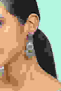 Oxidised Gold Brass Drop & Danglers image number 1