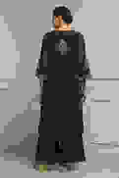 Purple Viscose Straight Suit Set image number 4