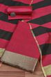 Onion Pink Cotton Unstitched Suit Set image number 0