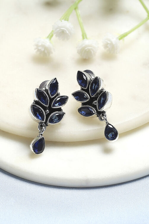 Navy Brass Drop & Danglers image number 0