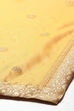 Mustard Viscose Blend Straight Kurta Garara Suit Set image number 3
