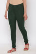 Bottle Green Woolen Leggings image number 2