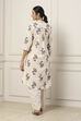 Purple Cotton A Line Kurta image number 3