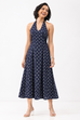 Blue Cotton Kalidar Dress image number 5